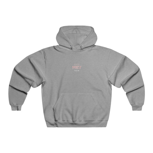 RELAXED FIT "MRCYFUL WRLD" HOODIE- GREY