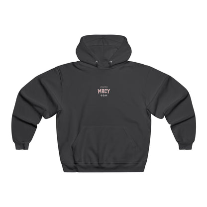 RELAXED FIT "MRCYFUL WRLD" HOODIE- BLACK