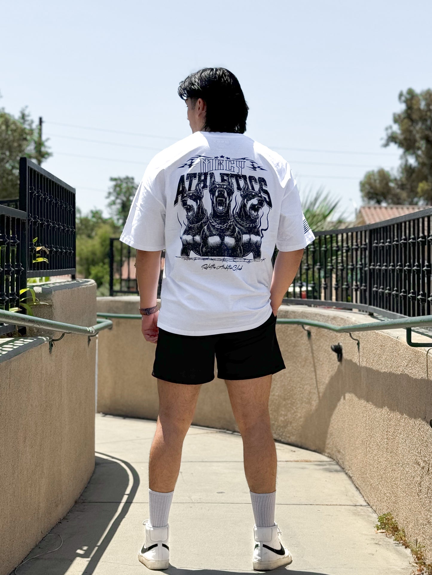 OVERSIZED FERAL "RAMPAGE" T-SHIRT- WHITE