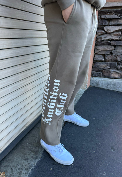 OVERSIZED "RA2" SWEATPANTS- BEIGE