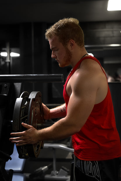 FITTED FERAL "SAVAGE" STRINGER- RED