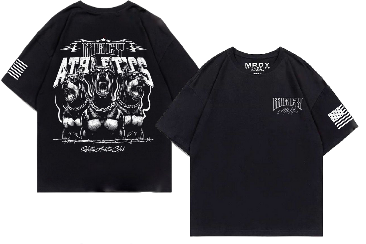 OVERSIZED FERAL "RAMPAGE" T-SHIRT- BLACK