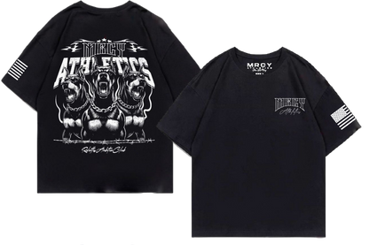 OVERSIZED FERAL "RAMPAGE" T-SHIRT- BLACK