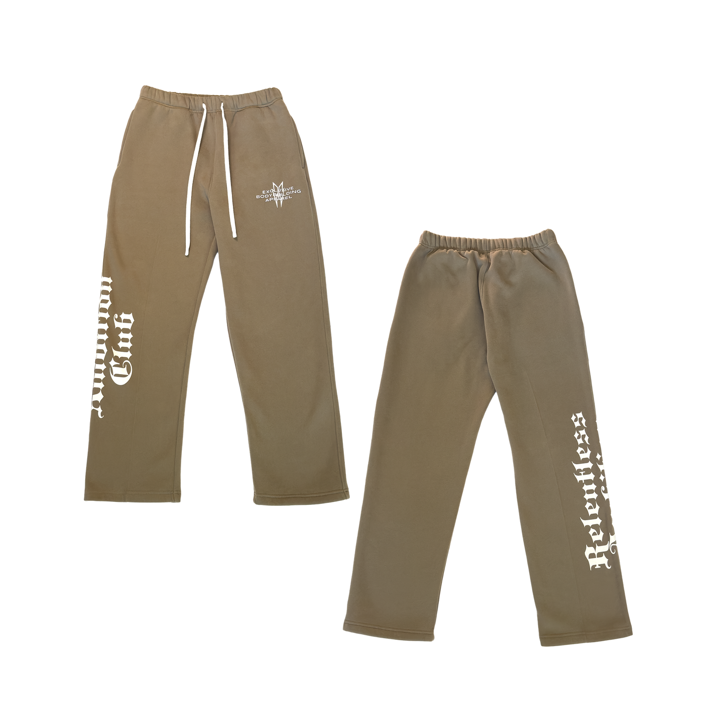 OVERSIZED "RA2" SWEATPANTS- BEIGE