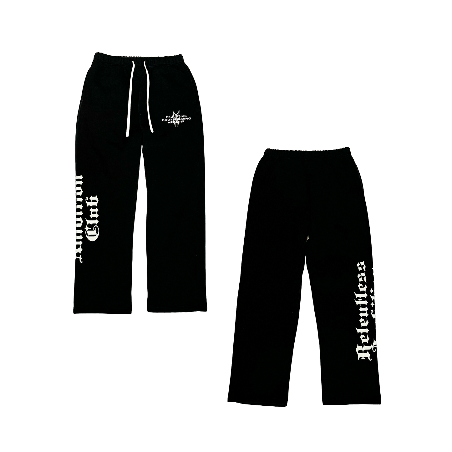 OVERSIZED "RA2" SWEATPANTS- BLACK