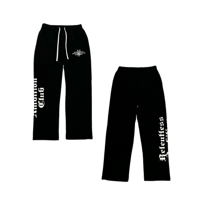 OVERSIZED "RA2" SWEATPANTS- BLACK